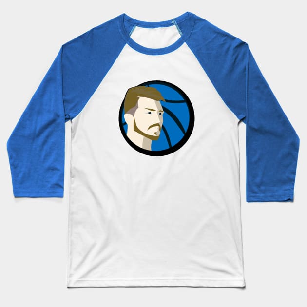 Luka Mavs Logo Baseball T-Shirt by Roommates